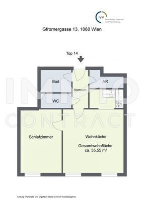 2-ZIMMERWOHNUNG NÄHE MARIAHILFER STRASSE! Gfrornergasse 13 Top 14 - Photo 1