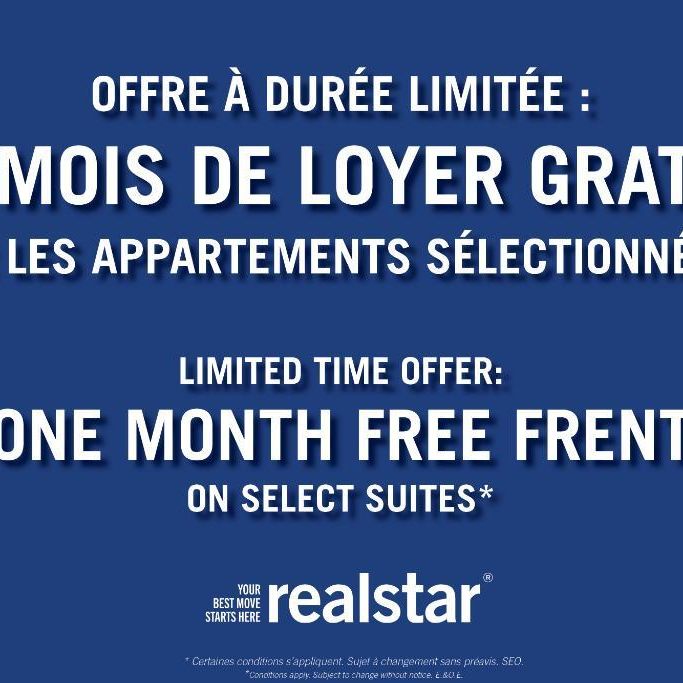 Appartements à 2 chambres (4 1/2) + 1,5 Salles de Bain | Style condo à Brossard - Photo 1