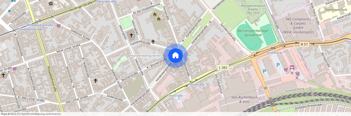 Hardenbergstrasse, 47799 Nordrhein-Westfalen - Krefeld