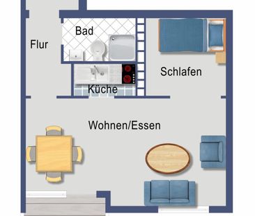 Sanierte 1-Zimmer Wohnung in bester Lage des Viertels - Photo 5