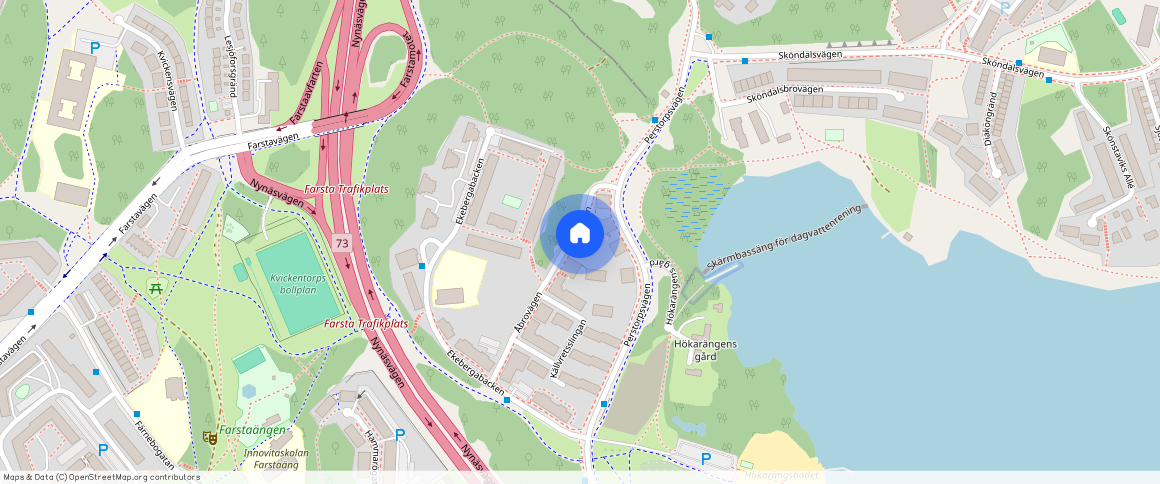 Åbrovägen **, Farsta