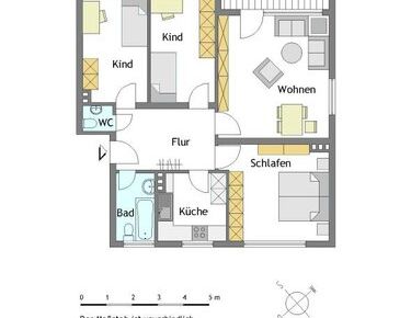 Moderne 4-Zimmer-Wohnung in Mülheim-Saarn - Foto 1