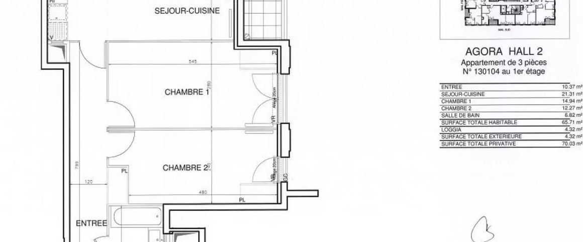 location Appartement T3 DE 66m² À BOBIGNY - Photo 1