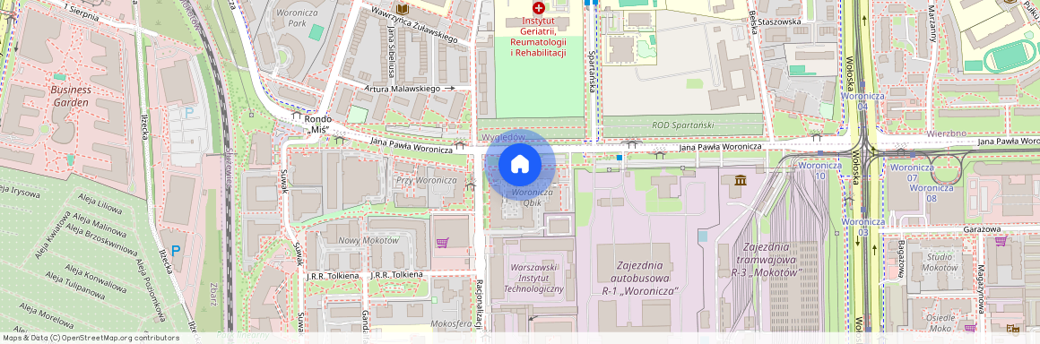 ul. Jana Pawła Woronicza, Służewiec, Mokotów, Warszawa, mazowieckie