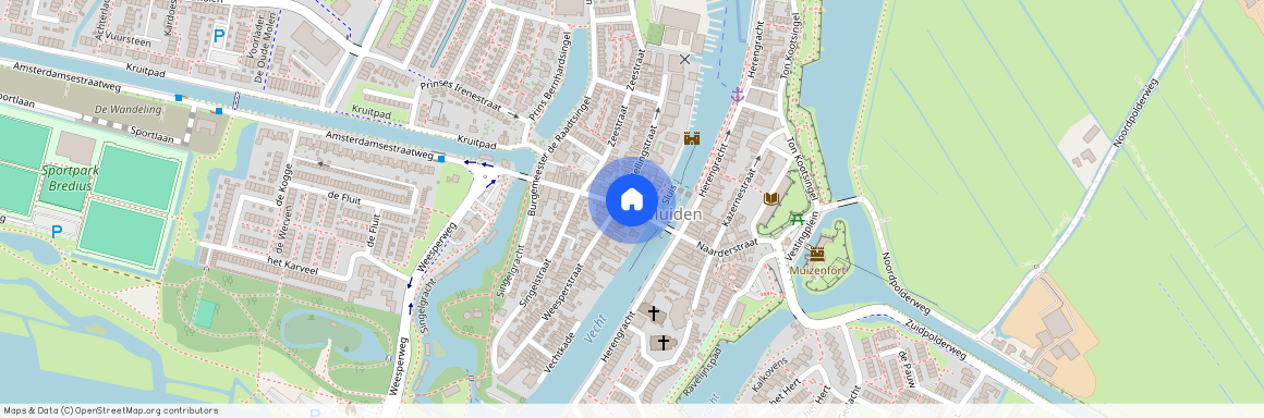 Vesting Muiden, 1398 AS, Sluisstraat, Muiden