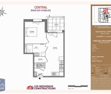 Location Appartement 2 pièces 39m² BONS EN CHABLAIS 74890 - Photo 2