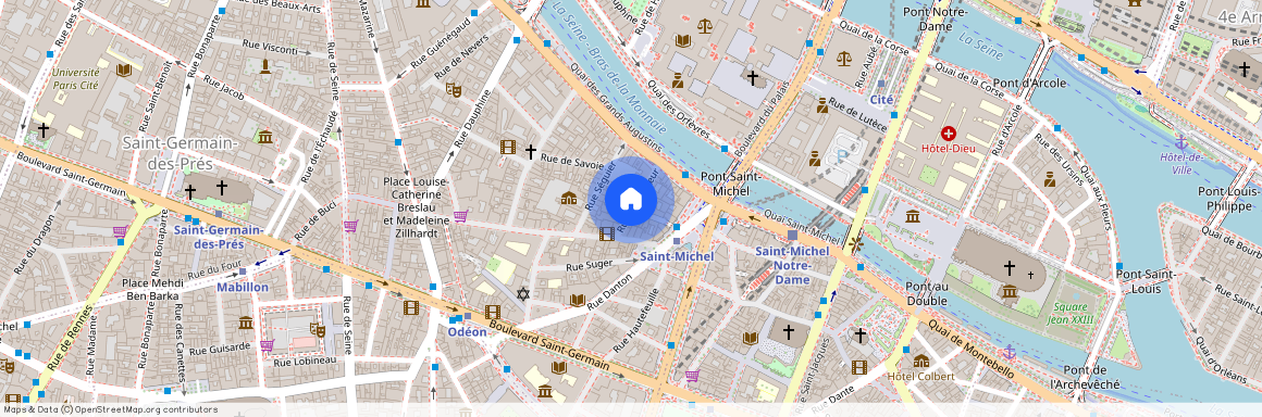 Rue de l'Hirondelle et Rue Git le Coeur 75006 Paris (6e arrondissement)