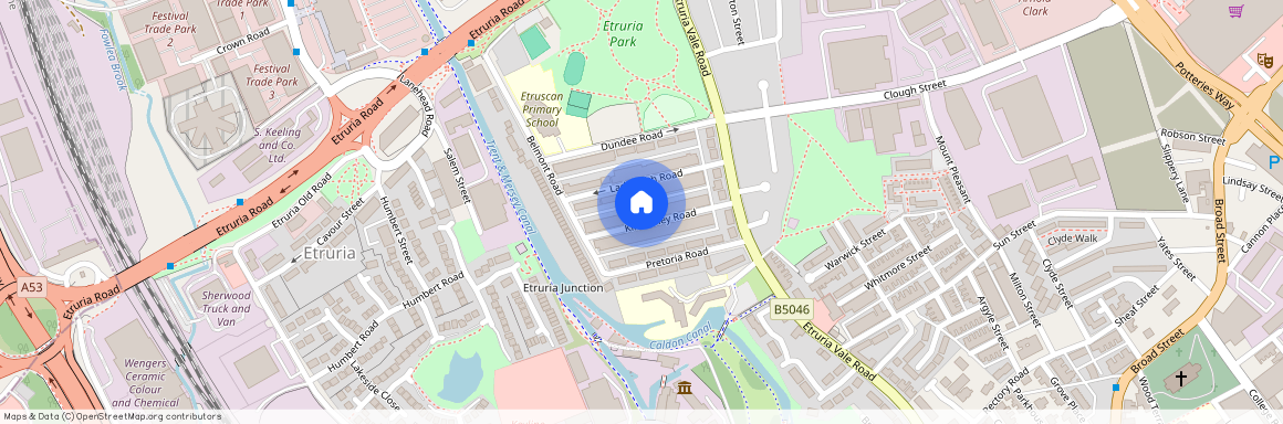 Kimberley Road; Etruria; ST1