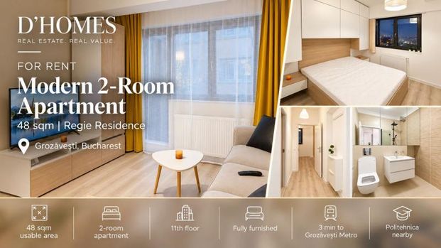 For Rent | Modern 2-Room Apartment | 48 sqm | Regie Residence - Photo 1