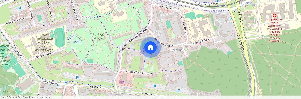 ul. Antoniego Bolta, Na Skarpie, Toruń, kujawsko-pomorskie