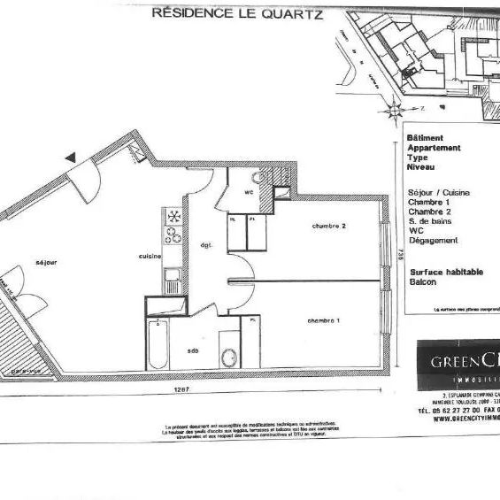 Appartement à louer 3 pièces 67.51m² - Photo 1