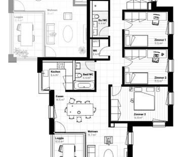 4.5 Zimmer, 106 m², EG - Photo 3