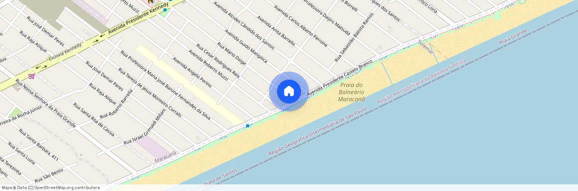 Rua Mário Daige, 70 - Balneário Maracanã, Praia Grande - SP