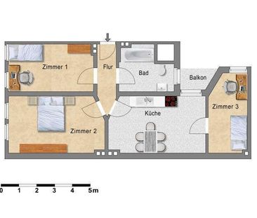 ❄️ NEU! Charmante Altbauwohnung mit Balkon, moderner Einbauküche & ... - Foto 6