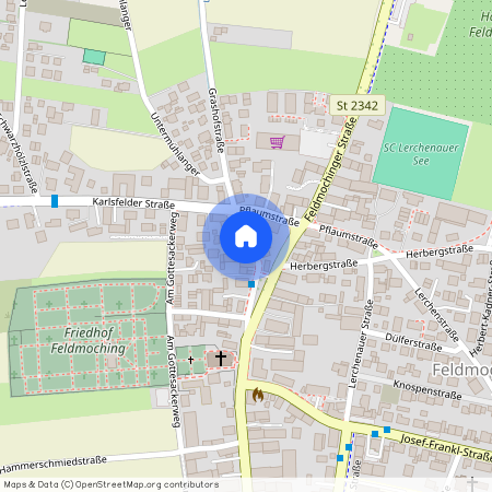 Grashofstraße, 80995 München Feldmoching ca. 9, 7 km north-west of Munich-center