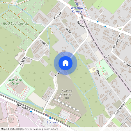 ul. Bociania, Kowale, Psie Pole, Wrocław, dolnośląskie