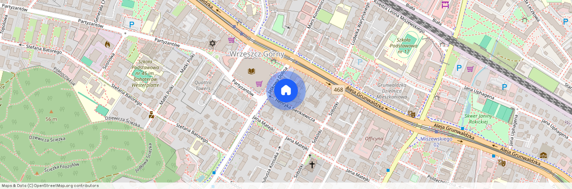 ul. Henryka Sienkiewicza, Wrzeszcz Górny, Gdańsk, pomorskie