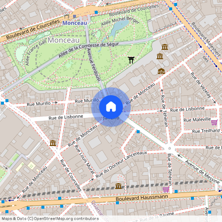 Rue de Monceau et Avenue Ruysdaël 75008 Paris (8e arrondissement)