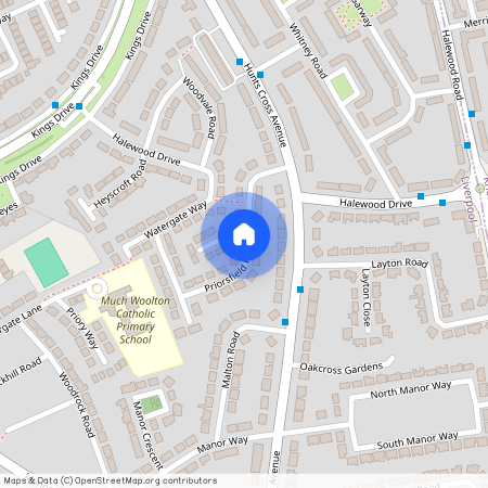 Priorsfield Road, Woolton, Liverpool, Merseyside, L25