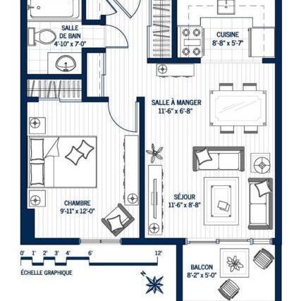 3 1/2 chauffé éclairé 1er Juillet, UQAR, CFP Lévis centre-ville - Photo 4