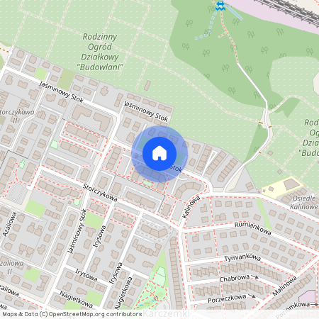 ul. Różany Stok, Kokoszki, Gdańsk, pomorskie