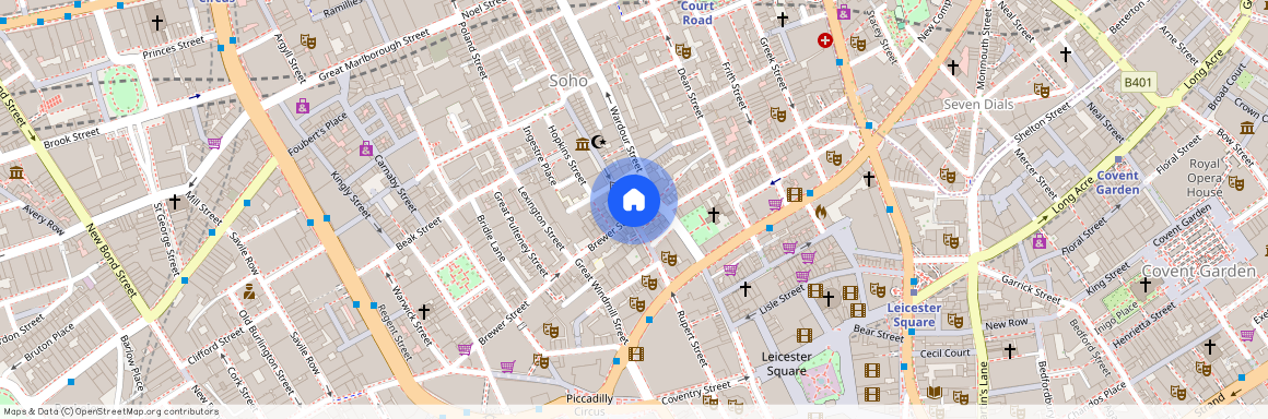 Brewer Street, Soho, W1F
