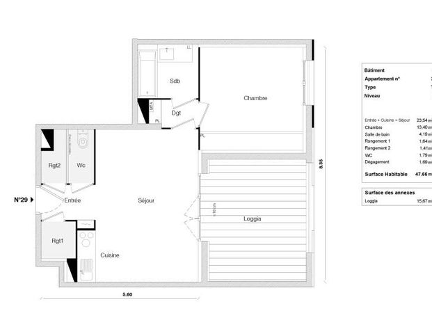 Location Appartement 2 pièces 47m² TOULOUSE 31400 - Photo 1