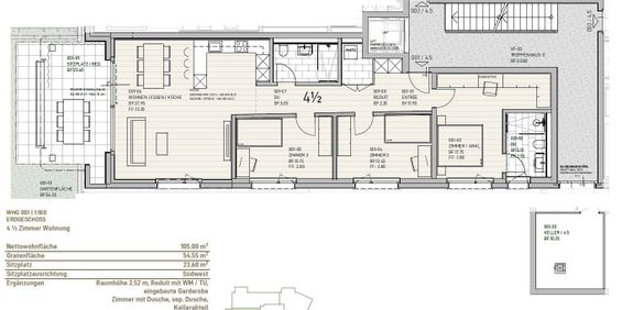 4.5 Zimmer, 105 m², EG - Photo 3