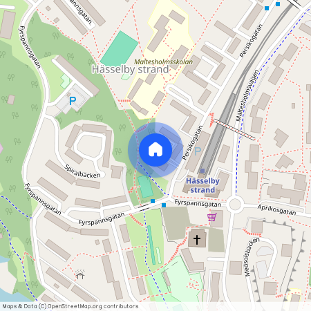 Persikogatan, Hässelby