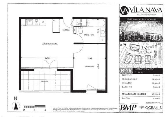 Location Appartement 2 pièces 40m² VILLENAVE D ORNON 33140 - Photo 1