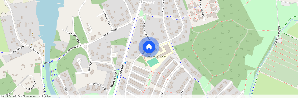 Trevebovägen, Åkersberga