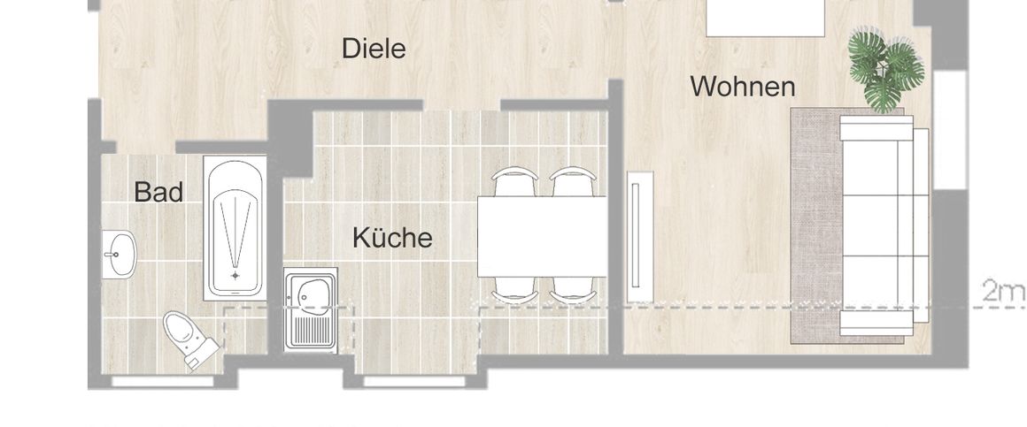 Ideale Single-Wohnung / komplett modernisiert - Photo 1