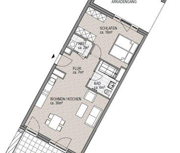 Moderne 2-Zimmerwohnung mit Terrasse im Neubauprojekt Bahrenfelder ... - Photo 1