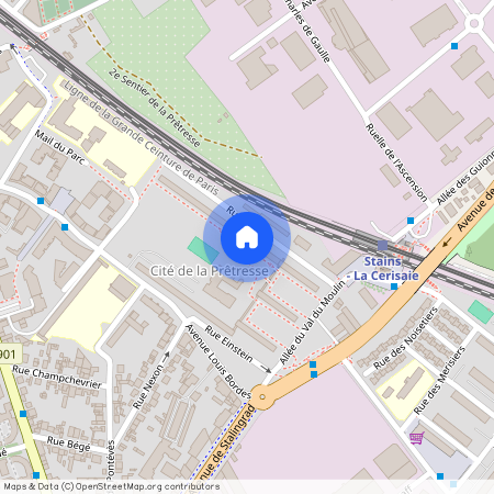 Rue Newton, Francja, Stains