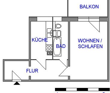 Großzügige 1-Raum-Wohnung mit Balkon - Photo 4