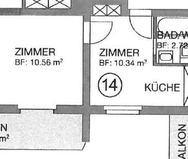 2 Zimmer, 24 m², 2. Stock - Photo 6
