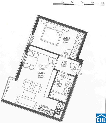 Sonnige 2-Zimmer-Wohnung im 5. OG am Schubertpark - Foto 5