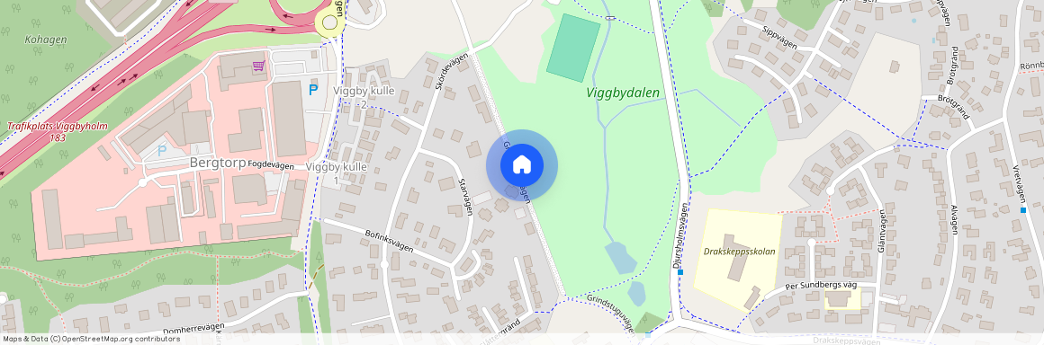 Grindstuguvägen, Täby