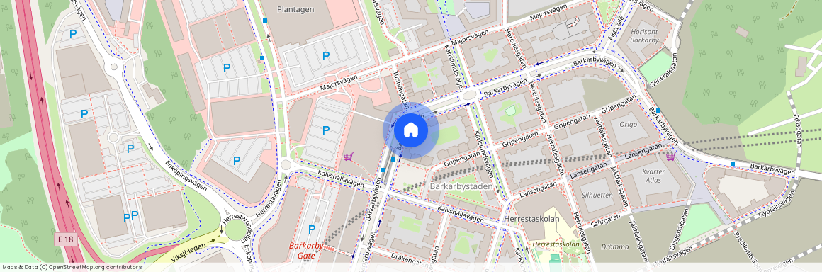 Diagonalgatan, Barkarbystaden