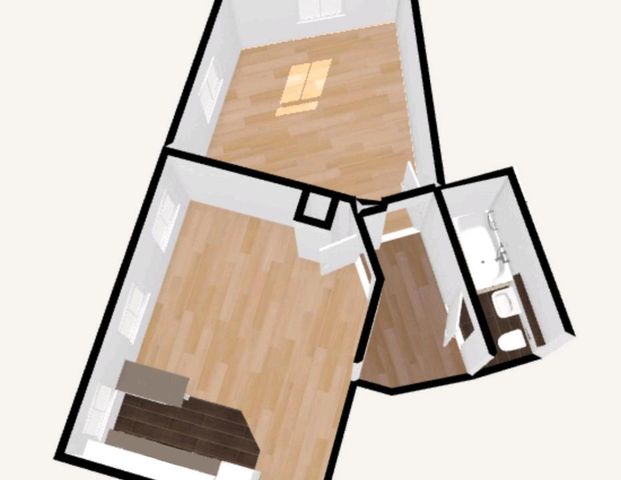 Nachmieter gesucht: 2-Raum-Wohnung mit offenem Küchenbereich - Foto 1