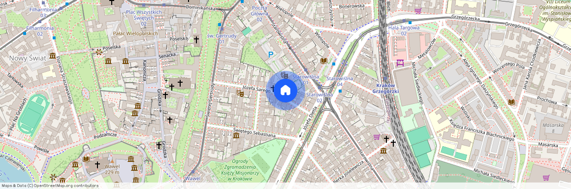 ul. Józefa Sarego 22, Stradom, Stare Miasto, Kraków, małopolskie