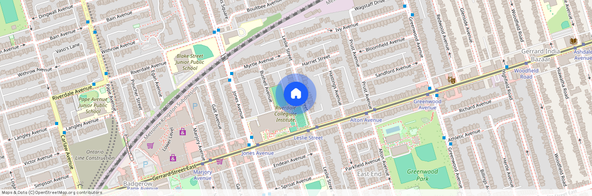 390 Leslie Street Unit# basement, Toronto