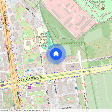 ul. Zwierzyniecka, Czerniaków, Mokotów, Warszawa, mazowieckie