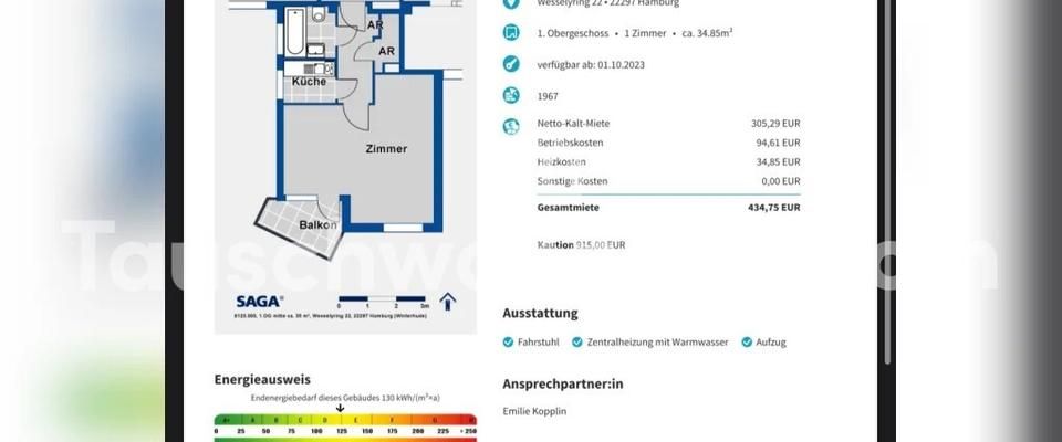 TAUSCHWOHNUNG Von klein nach Grüße Wohnung - Foto 1