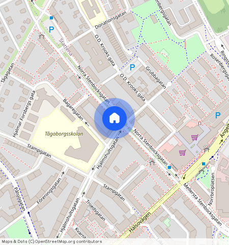 Tågaborg S, Helsingborg, Skåne, Norra Stenbocksgatan 13