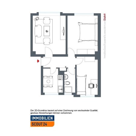 Für die kleine Familie! 3-ZKB-Wohnung in schönem Wohngebiet - Foto 4