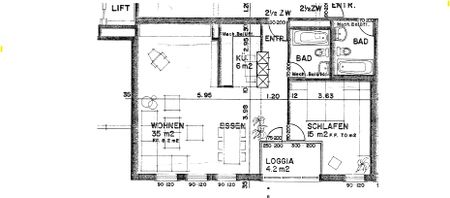 2.5 Zimmer, 66 m², 2. Stock - Photo 5