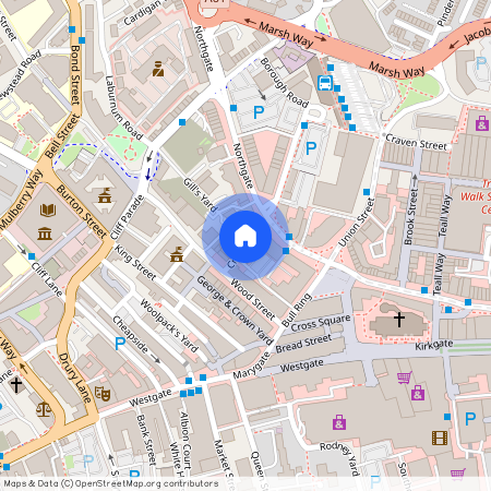 Cross Street, Wakefield, UK, WF1