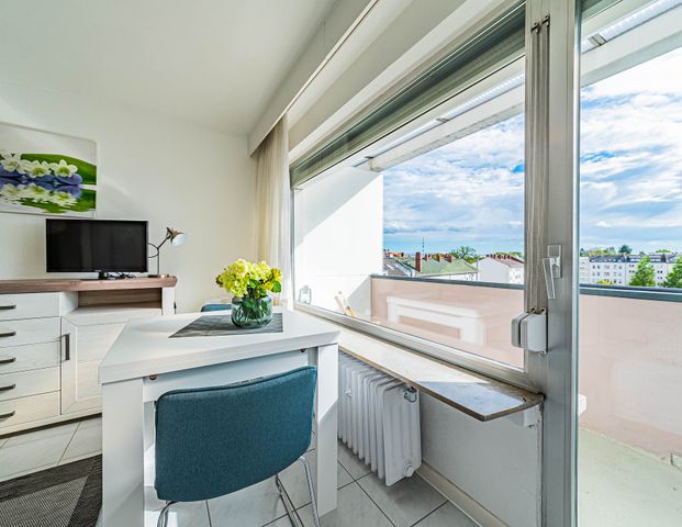 City-Residence: Möbliertes Apartment mit Balkon, zentral in Offenbach - Foto 1