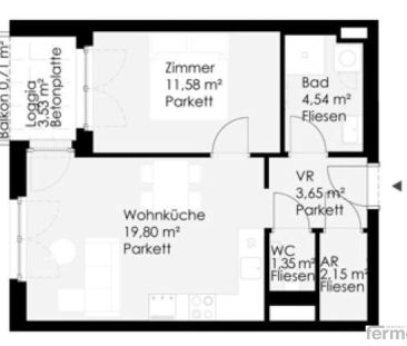 Moderne 2-Zimmer-Wohnung mit Balkon in 1210 Wien – Ihr neues Zuhaus... - Photo 5